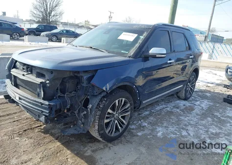 2017 Ford Explorer Platinum z USA, uszkodzony, nr VIN 1FM5K8HT0HGD37165